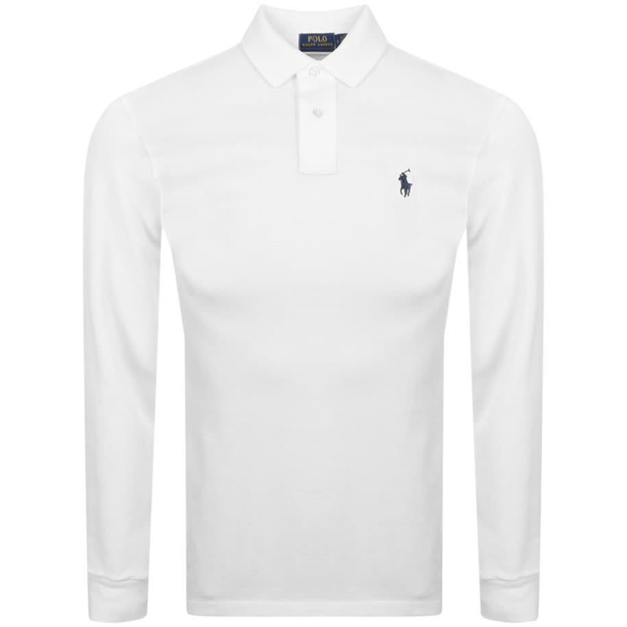 Alternative Image for ProductRalph Lauren Long Sleeve Polo T Shirt White1